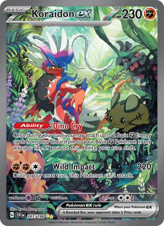Koraidon ex Holo 247/198 Scarlet & Violet Pokémon Card