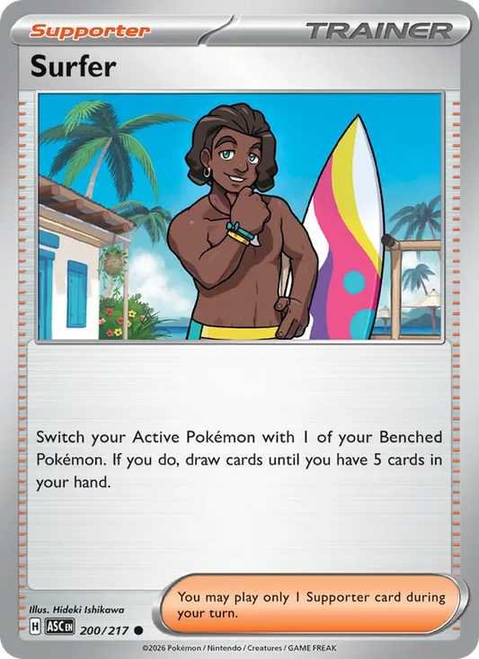 Surfer Normal 200/217 Ascended Heroes Pokémon Card