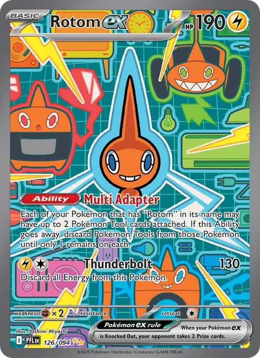 Rotom ex Holo 126/94 Phantasmal Flames Pokémon Card
