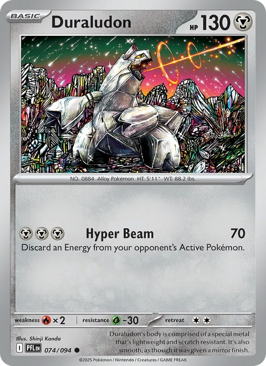 Duraludon Normal 074/94 Phantasmal Flames Pokémon Card