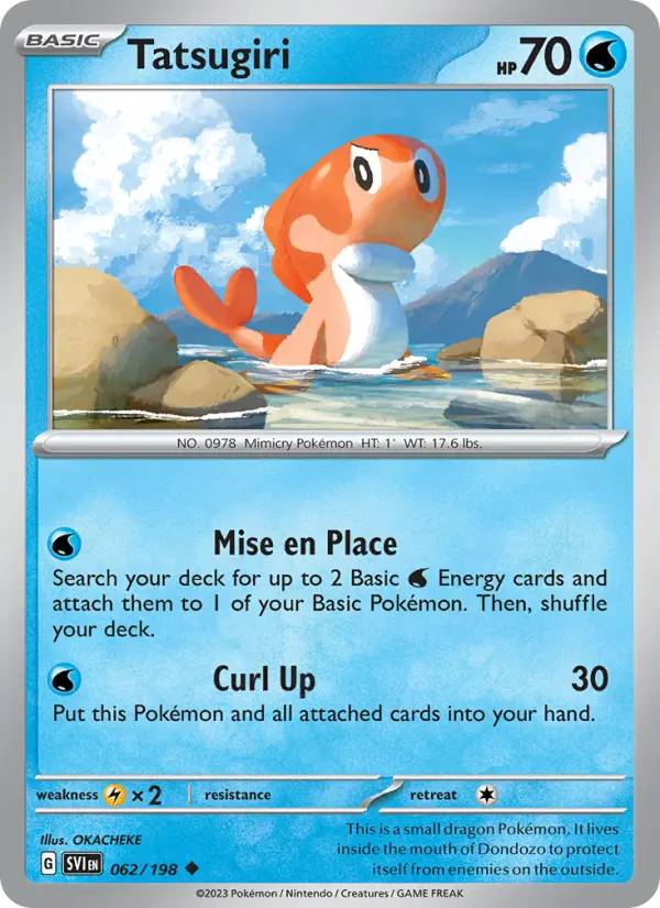 Tatsugiri Non-Foil 062/198 Scarlet & Violet Pokémon Card