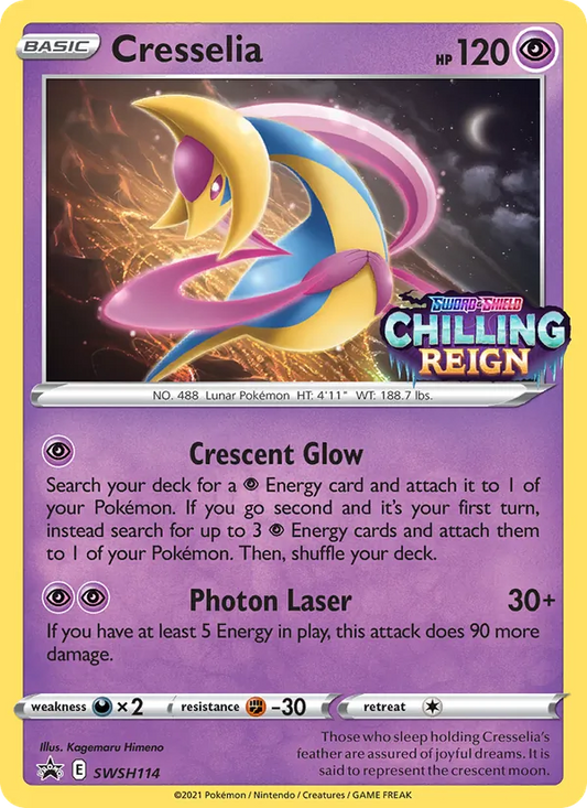 Cresselia Holo WH114/307 SWSH Black Star Promos Pokémon Card