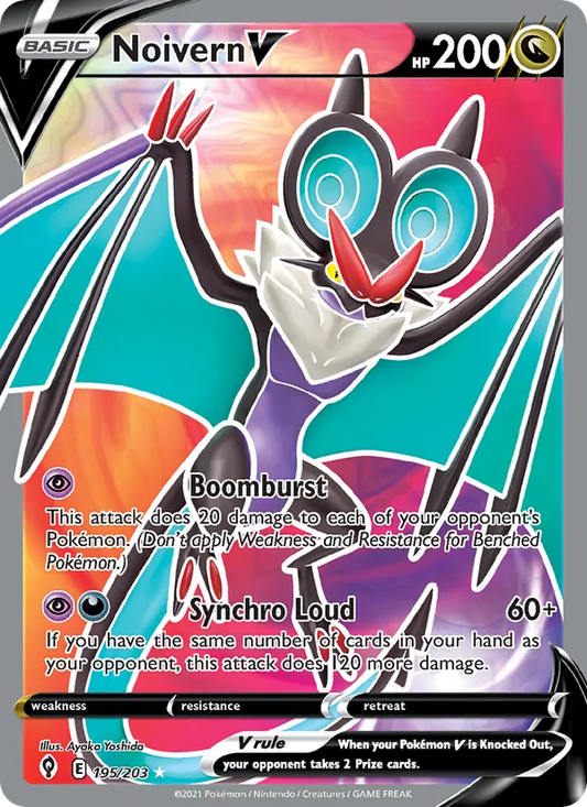 Noivern V Holo 195/203 Evolving Skies Pokémon Card