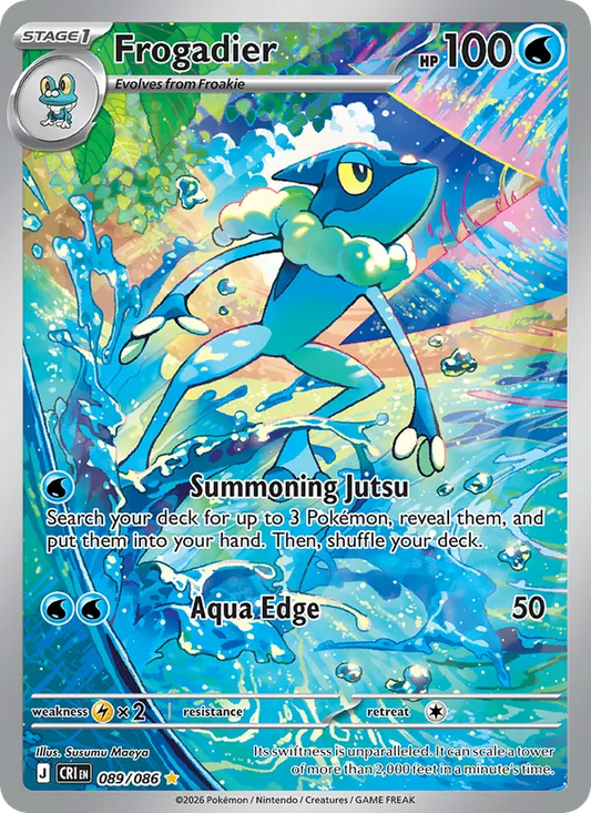 Frogadier Holo 089/86 Chaos Rising Pokémon Card