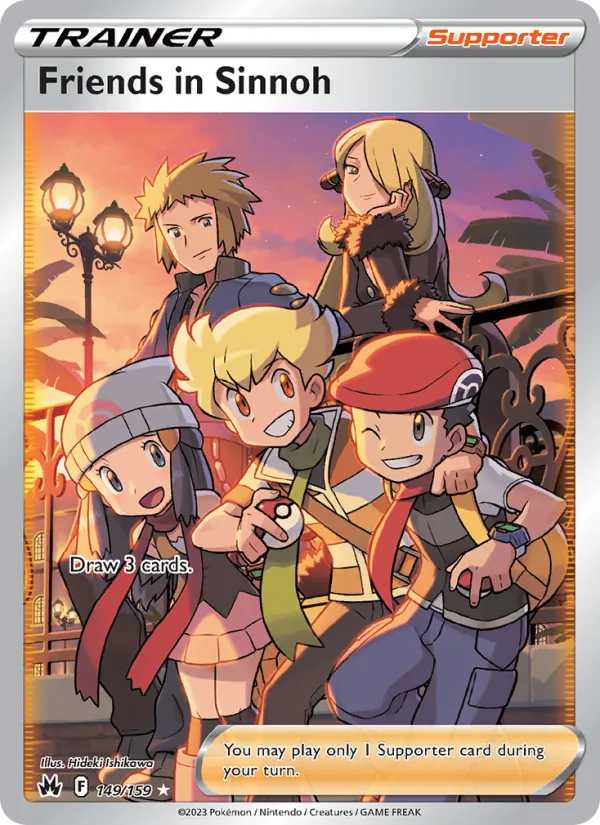 Friends in Sinnoh Holo 149/159 Crown Zenith Pokémon Card