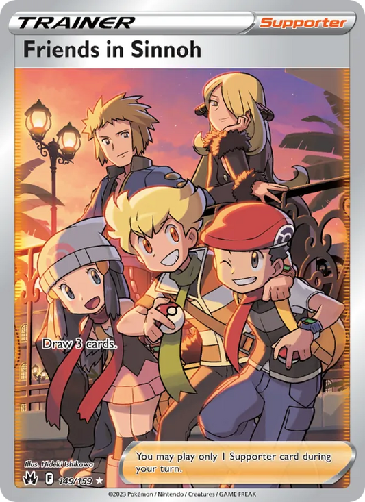 Friends in Sinnoh Holo 149/159 Crown Zenith Pokémon Card