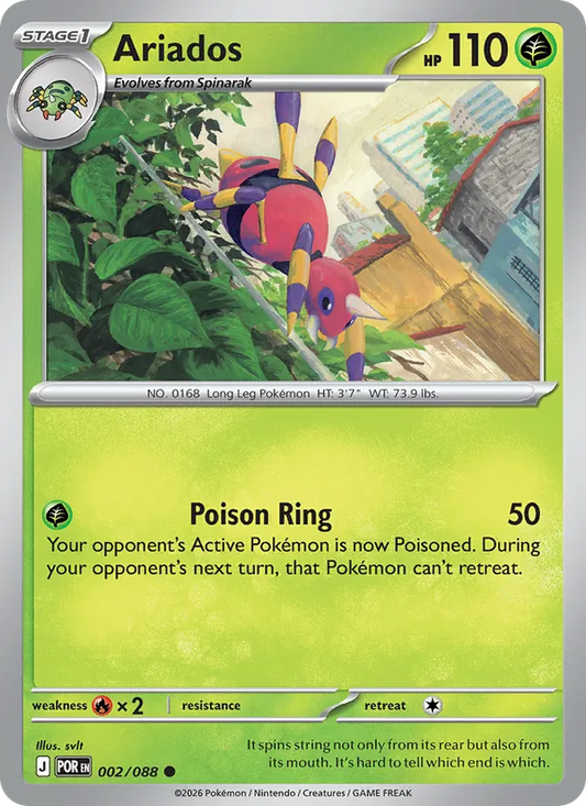 Ariados Normal 002/88 Perfect Order Pokémon Card