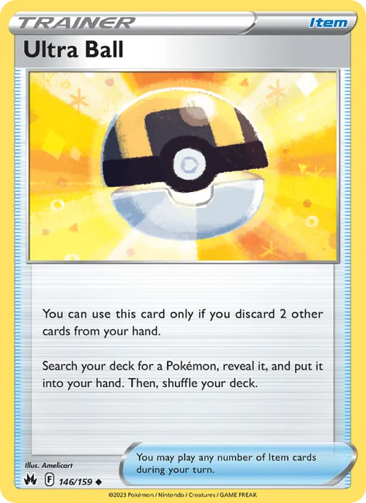 Ultra Ball Normal 146/159 Crown Zenith Pokémon Card