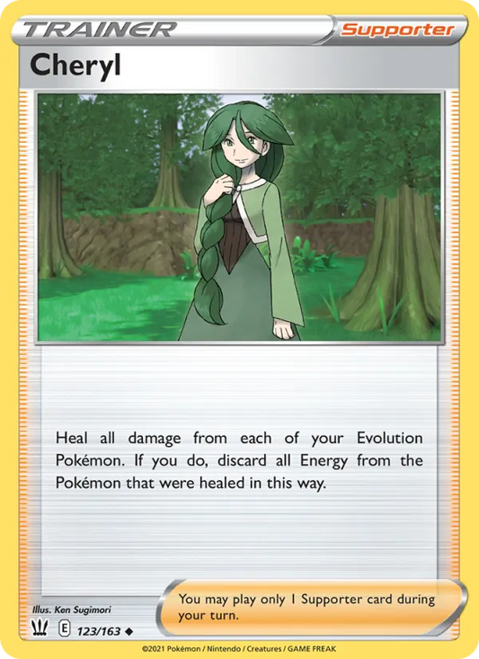 Cheryl Reverse Holo 123/163 Battle Styles Pokémon Card