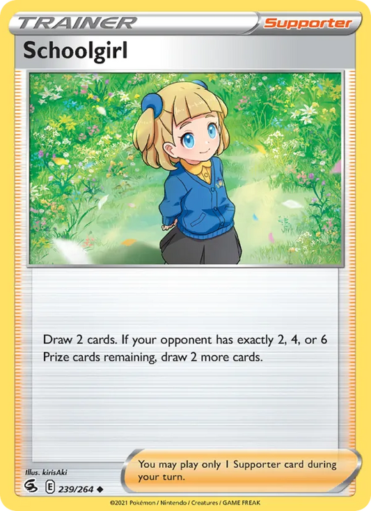 Schoolgirl Reverse Holo 239/264 Fusion Strike Pokémon Card