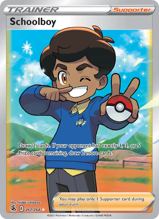 Schoolboy Holo 261/264 Fusion Strike Pokémon Card