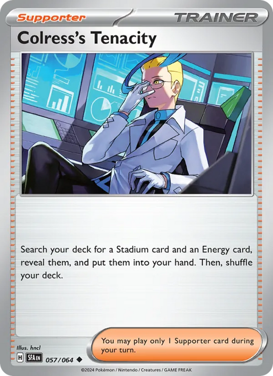 Colress's Tenacity Normal 057/64 Shrouded Fable Pokémon Card