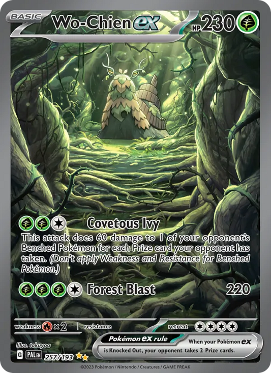 Wo-Chien ex Holo 257/193 Paldea Evolved Pokémon Card