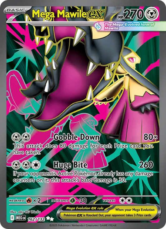 Mega Mawile ex Holo 162/132 Mega Evolution Pokémon Card