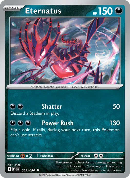 Eternatus Normal 069/94 Phantasmal Flames Pokémon Card