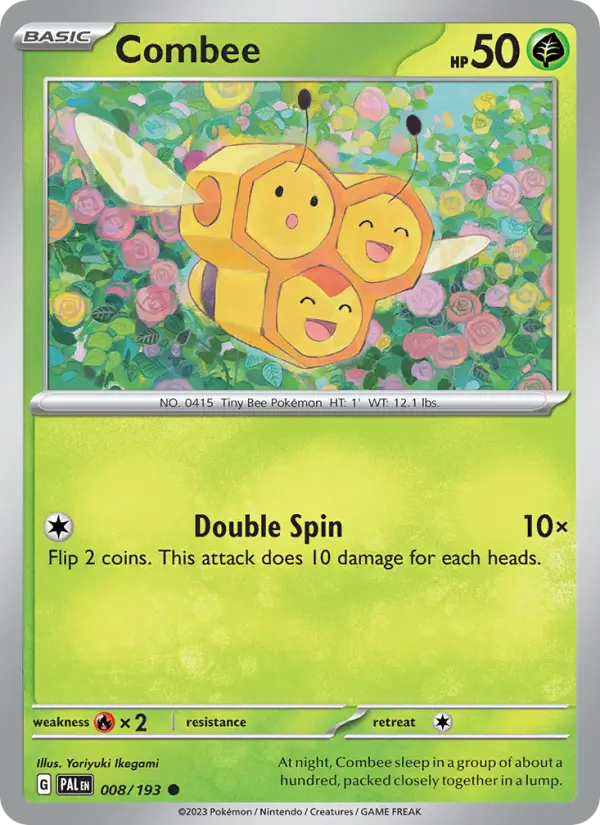 Combee Non-Foil 008/193 Paldea Evolved Pokémon Card