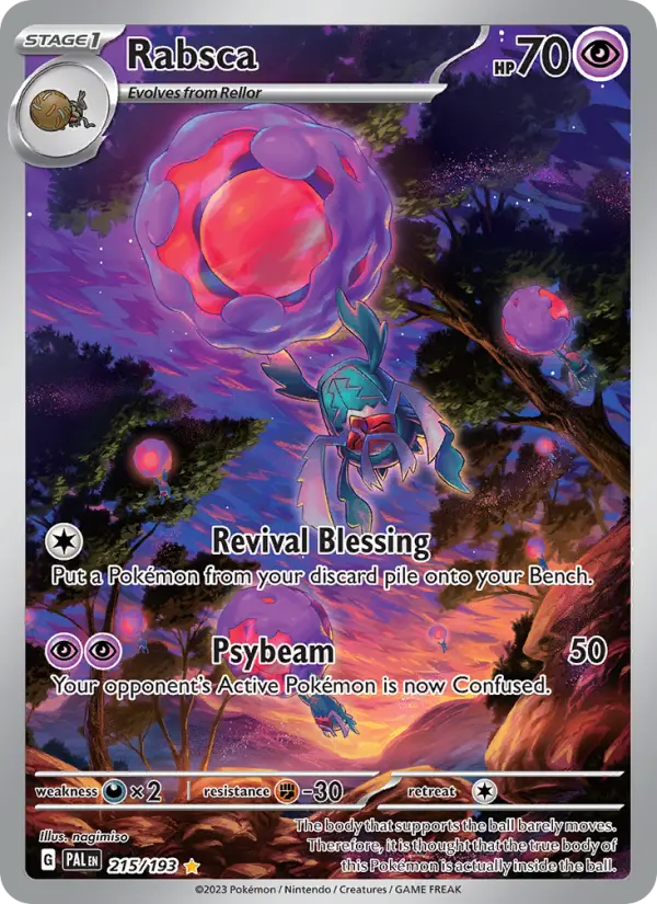 Rabsca Holo 215/193 Paldea Evolved Pokémon Card