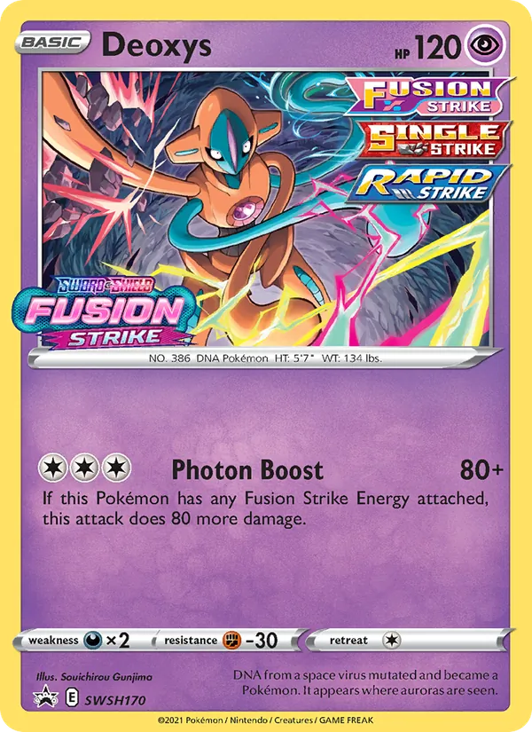 Deoxys Holo WH170/307 SWSH Black Star Promos Pokémon Card