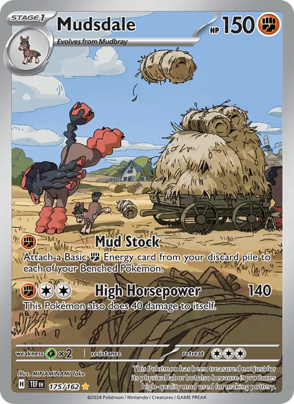 Mudsdale Holo 175/162 Temporal Forces Pokémon Card