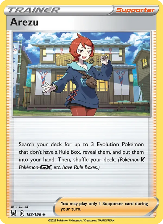 Arezu Normal 153/196 Lost Origin Pokémon Card