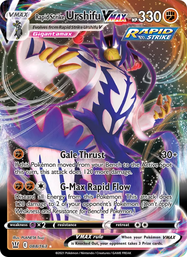 Rapid Strike Urshifu VMAX Holo 088/163 Battle Styles Pokémon Card