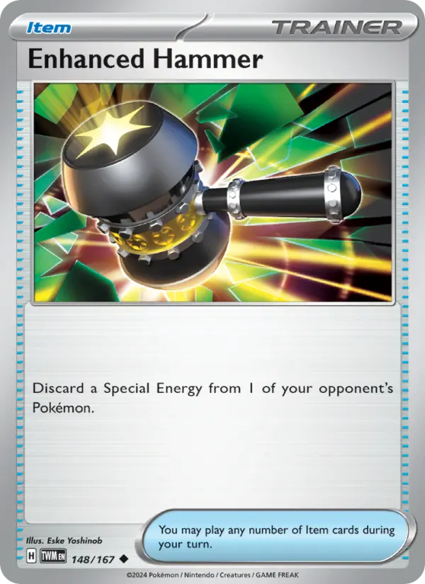 Enhanced Hammer Reverse Holo 148/167 Twilight Masquerade Pokémon Card