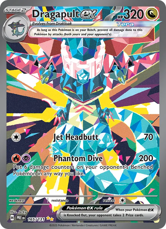 Dragapult ex Holo 165/131 Prismatic Evolutions Pokémon Card