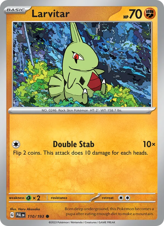 Larvitar Normal 110/193 Paldea Evolved Pokémon Card