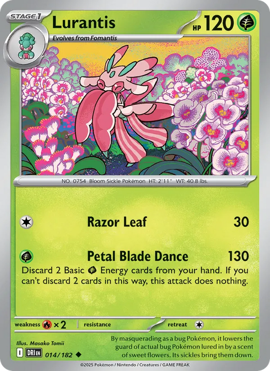 Lurantis Normal 014/182 Destined Rivals Pokémon Card