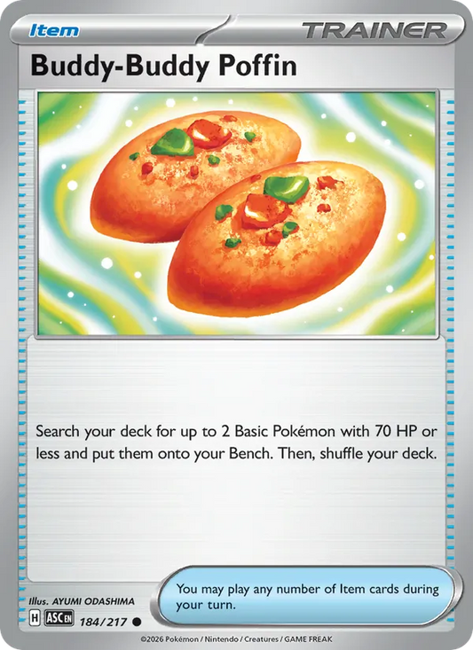 Buddy-Buddy Poffin Normal 184/217 Ascended Heroes Pokémon Card