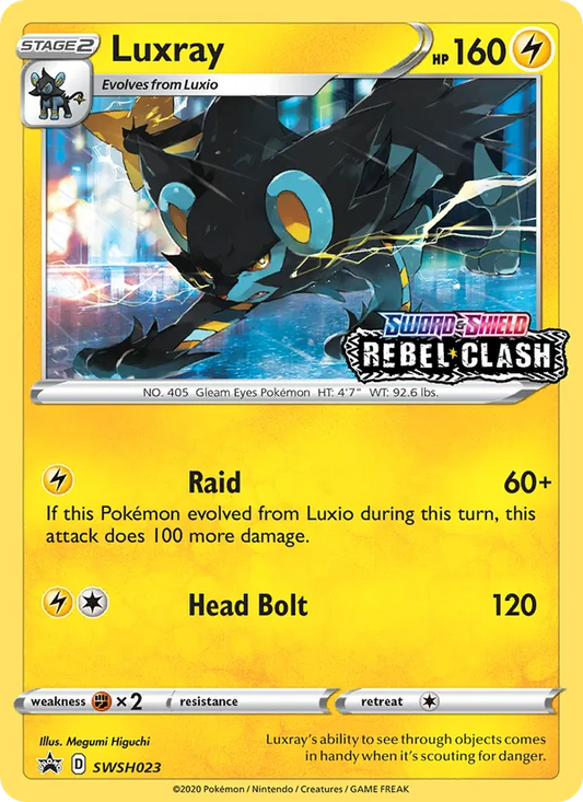 Luxray Holo WH023/307 SWSH Black Star Promos Pokémon Card