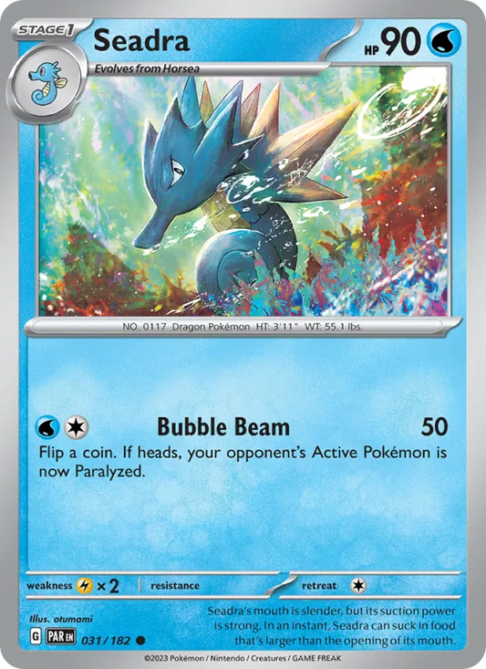Seadra Normal 031/182 Paradox Rift Pokémon Card