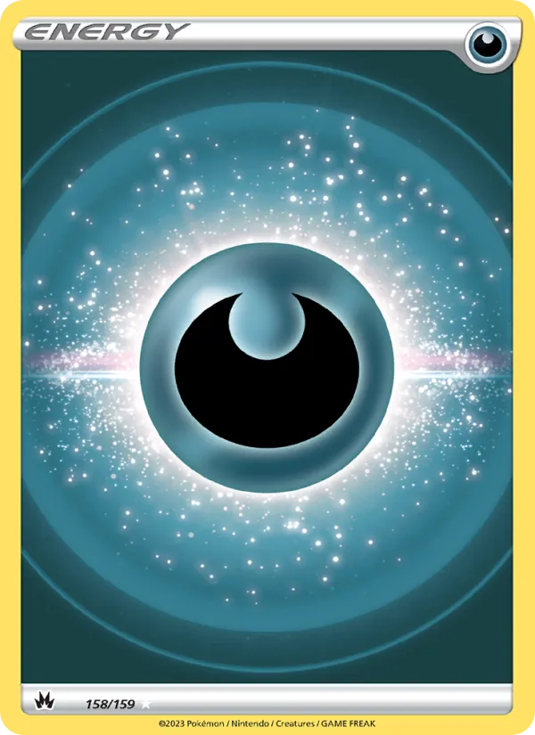 Darkness Energy Holo 158/159 Crown Zenith Pokémon Card