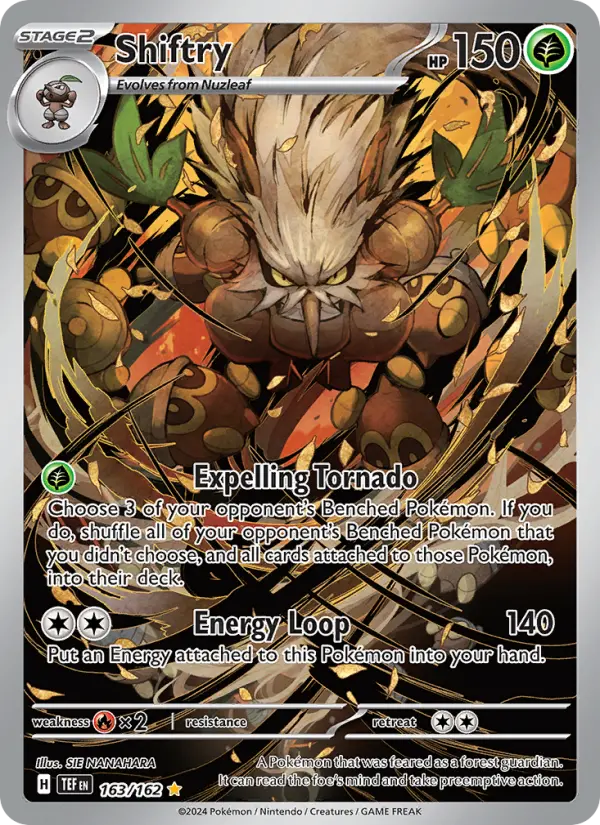 Shiftry Holo 163/162 Temporal Forces Pokémon Card