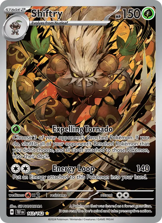 Shiftry Holo 163/162 Temporal Forces Pokémon Card