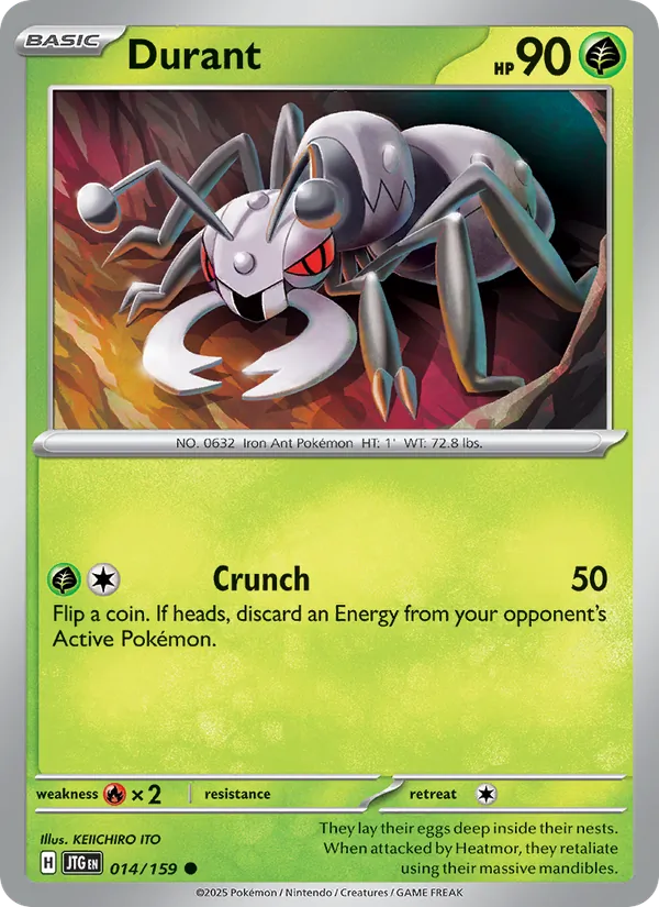 Durant Normal 014/159 Journey Together Pokémon Card