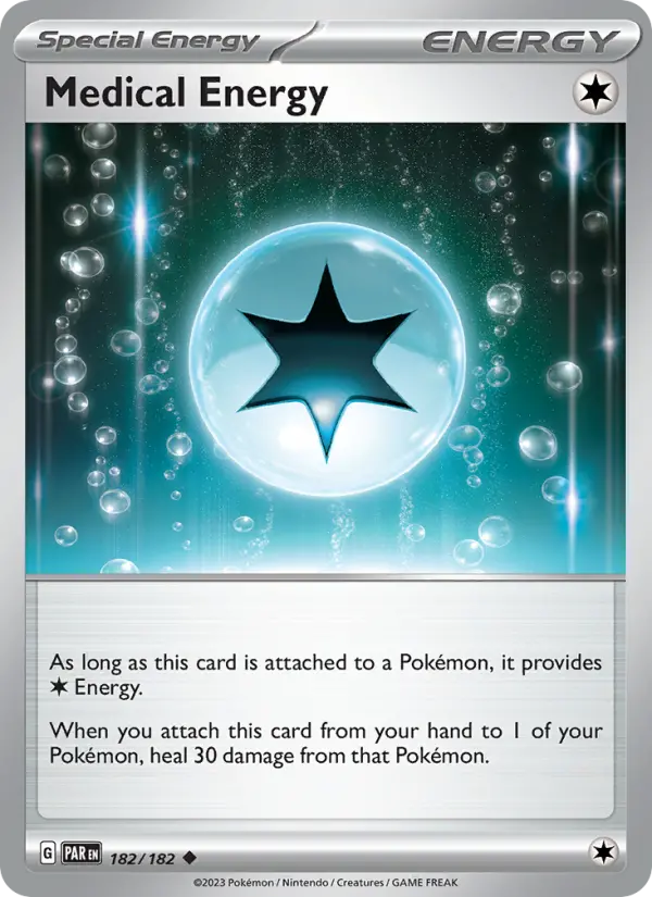 Medical Energy Reverse Holo 182/182 Paradox Rift Pokémon Card