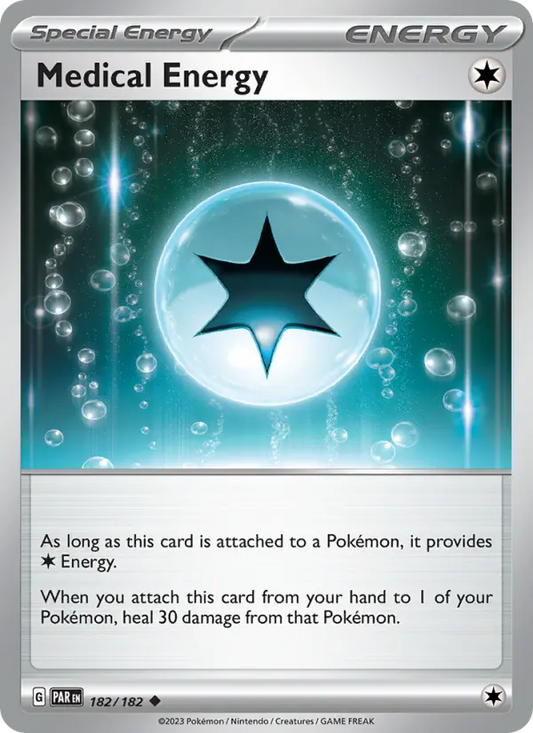 Medical Energy Reverse Holo 182/182 Paradox Rift Pokémon Card