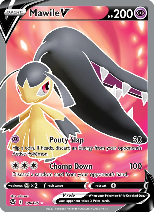 Mawile V Holo 178/195 Silver Tempest Pokémon Card