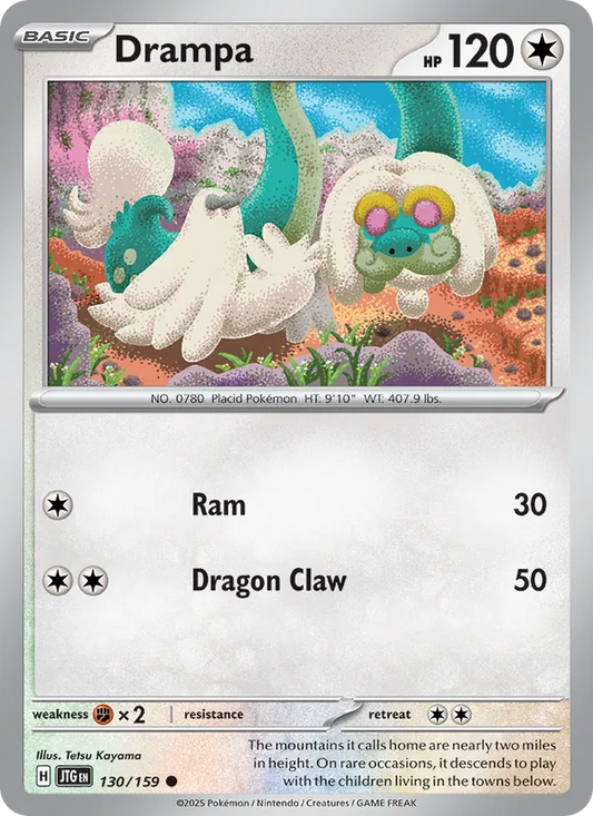 Drampa Normal 130/159 Journey Together Pokémon Card