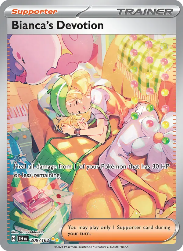 Bianca's Devotion Holo 209/162 Temporal Forces Pokémon Card