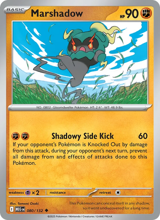 Marshadow Normal 080/132 Mega Evolution Pokémon Card