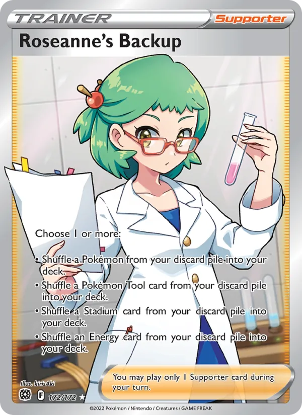 Roseanne's Backup Holo 172/172 Brilliant Stars Pokémon Card