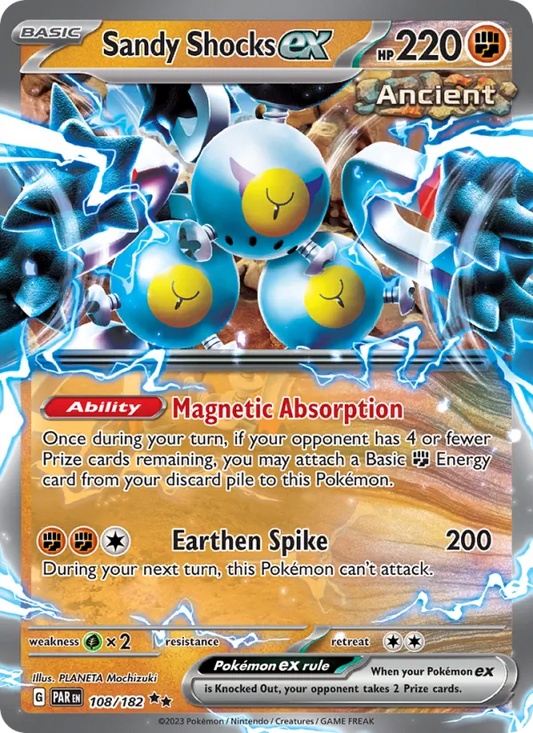 Sandy Shocks ex Holo 108/182 Paradox Rift Pokémon Card