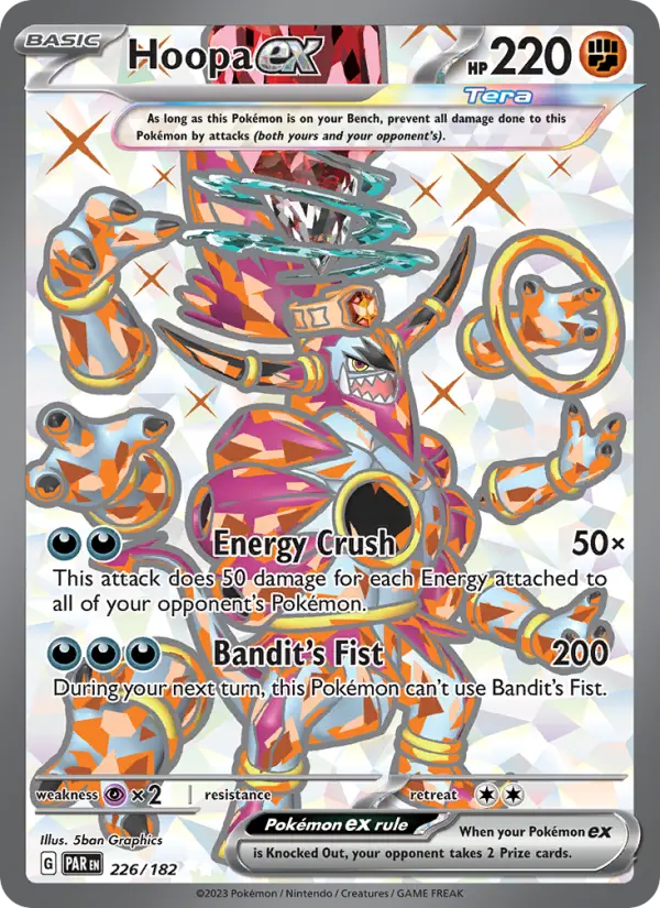 Hoopa ex Holo 226/182 Paradox Rift Pokémon Card