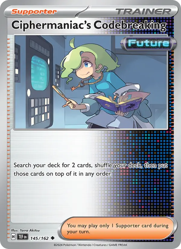 Ciphermaniac's Codebreaking Reverse Holo 145/162 Temporal Forces Pokémon Card
