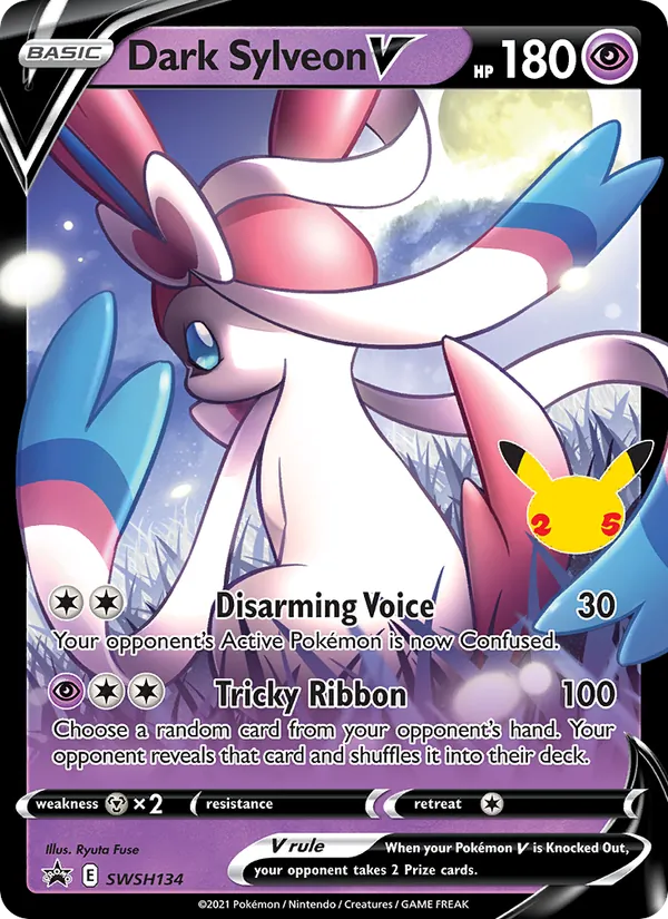 Dark Sylveon V Holo WH134/307 SWSH Black Star Promos Pokémon Card