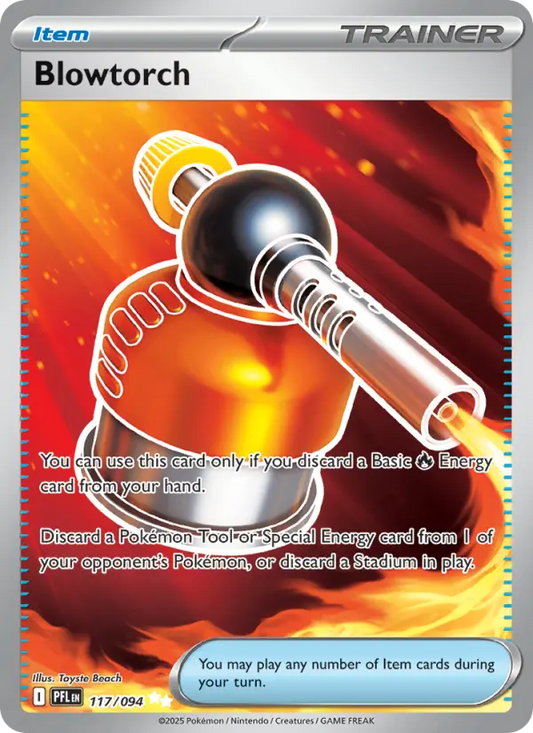 Blowtorch Holo 117/94 Phantasmal Flames Pokémon Card