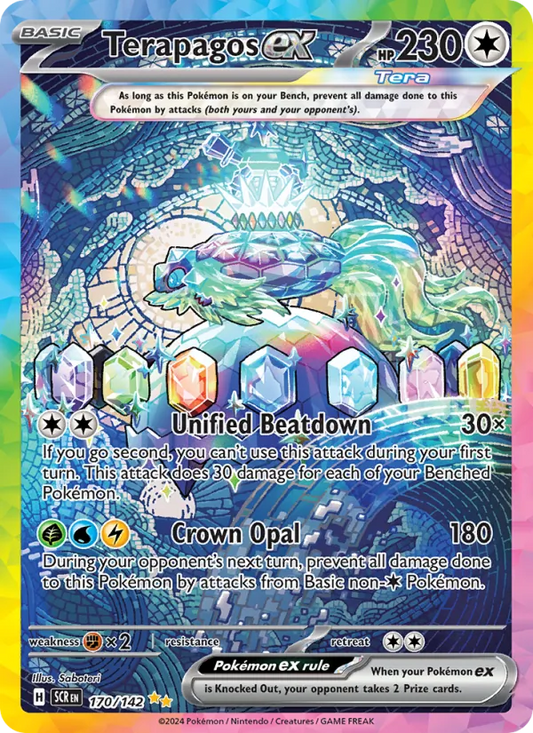 Terapagos ex Holo 170/142 Stellar Crown Pokémon Card