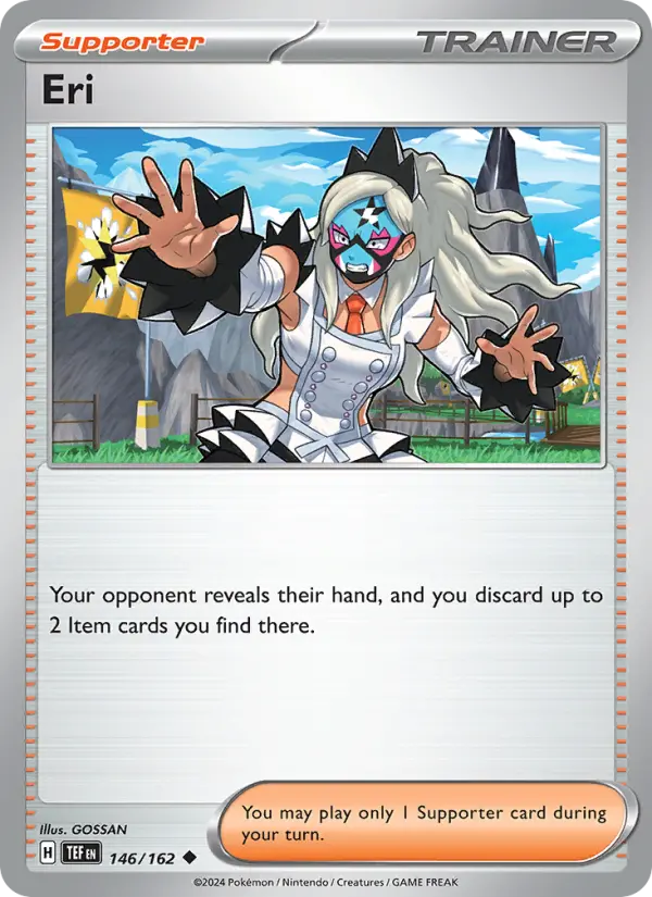 Eri Reverse Holo 146/162 Temporal Forces Pokémon Card
